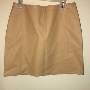 New forever 21 skirt pleather tan